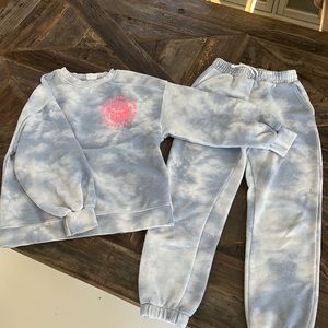 Zara Girls Tie Dye Sweat Outfit
